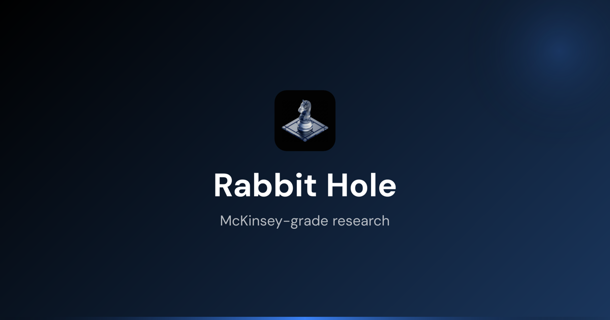 Rabbit Hole | AI Research Assistant - Deep Research in Minutes